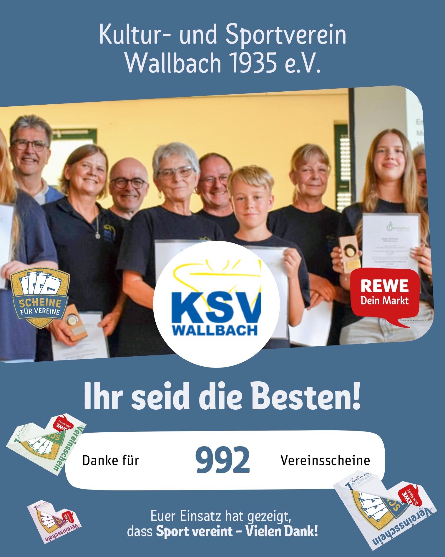 ScheineFuerVereine 2026 Danke Scheine Posting 4x5